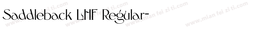 Saddleback LHF Regular字体转换